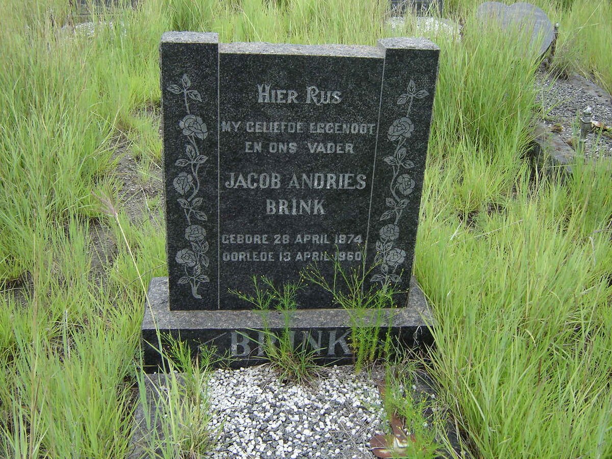 BRINK Jacob Andries 1874-1960