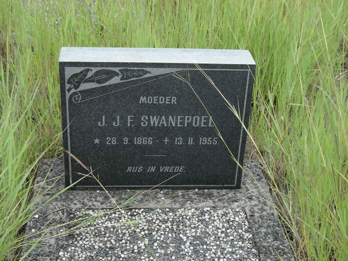 SWANEPOEL J.J.F. 1866-1955