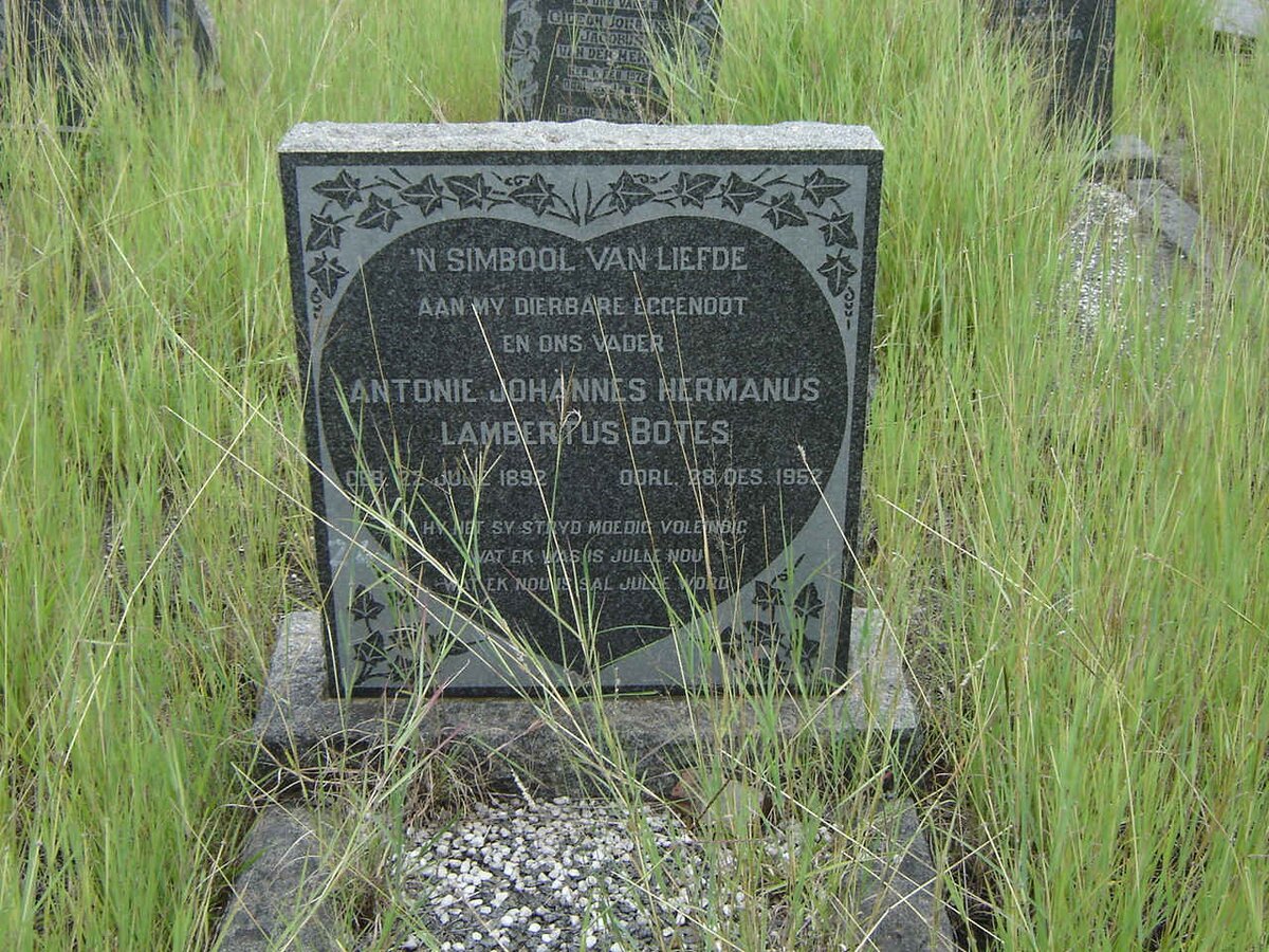 BOTES Antonie Johannes Hermanus Lambertus 1892-1952