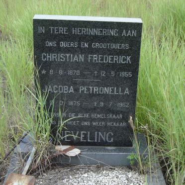 NEVELING Christian Frederick 1870-1955 &amp; Jacoba Petronella 1875-1962