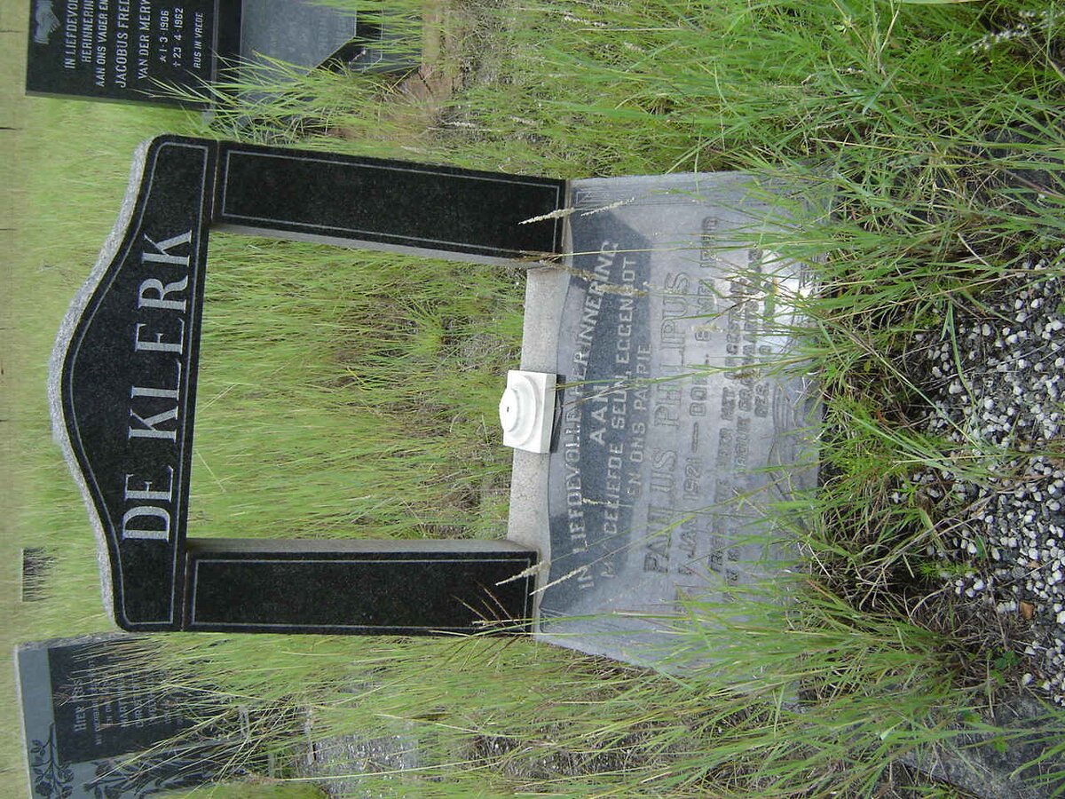 KLERK Paulus Philipus, de 1921-19??