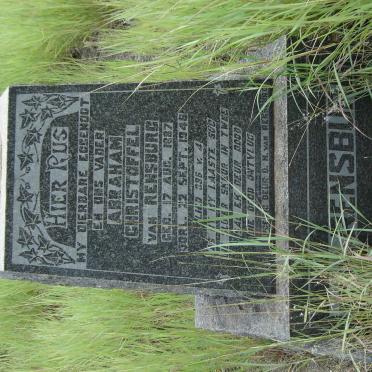 RENSBURG Abraham Christoffel, van 1887-1948