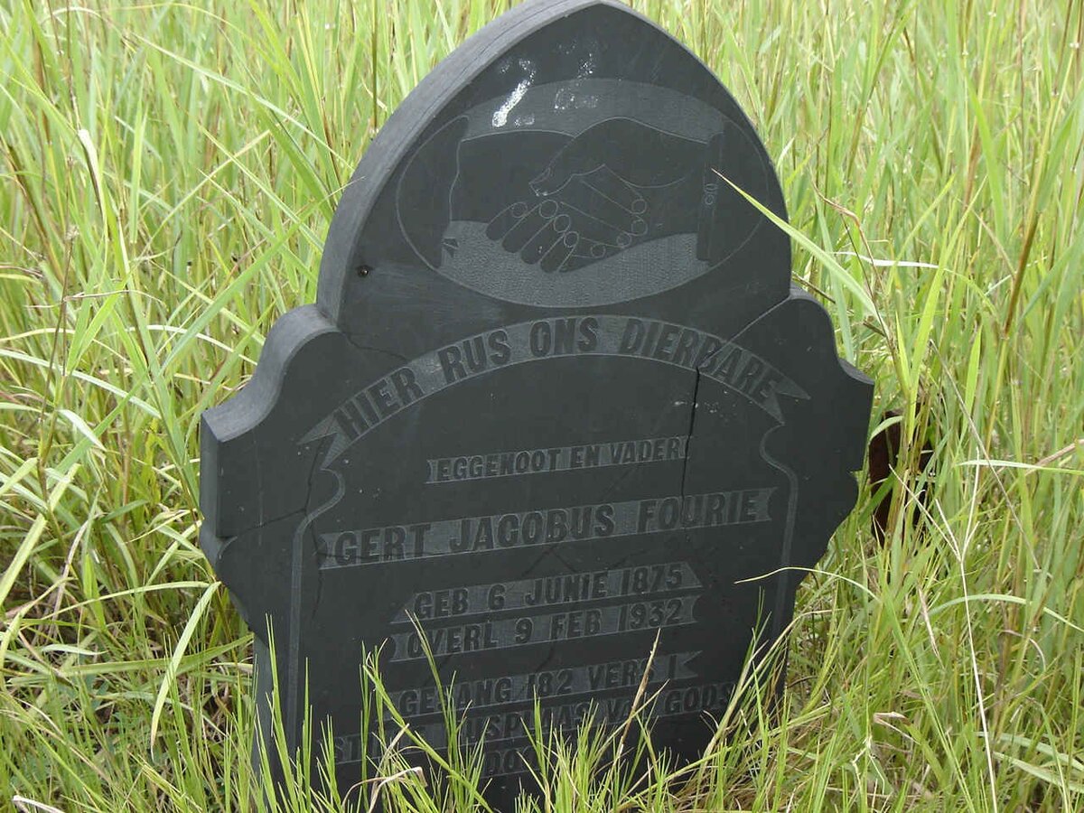 FOURIE Gert Jacobus 1875-1932