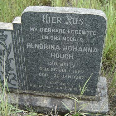 HOUGH Hendrina Johanna nee BRITS 1887-1952