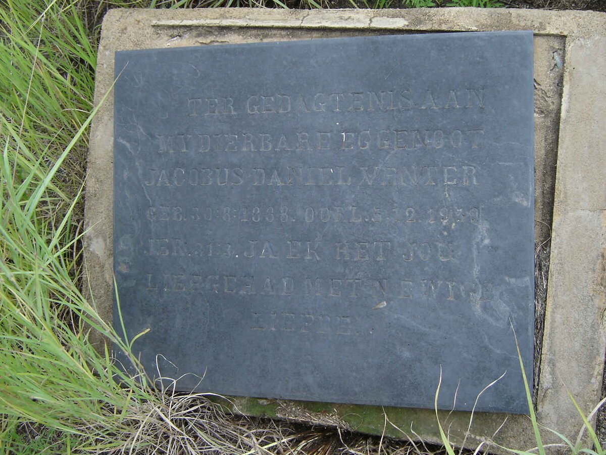 VENTER Jacobus Daniel 1888-1950