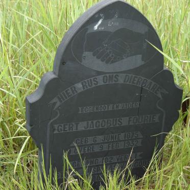 FOURIE Gert Jacobus 1875-1932