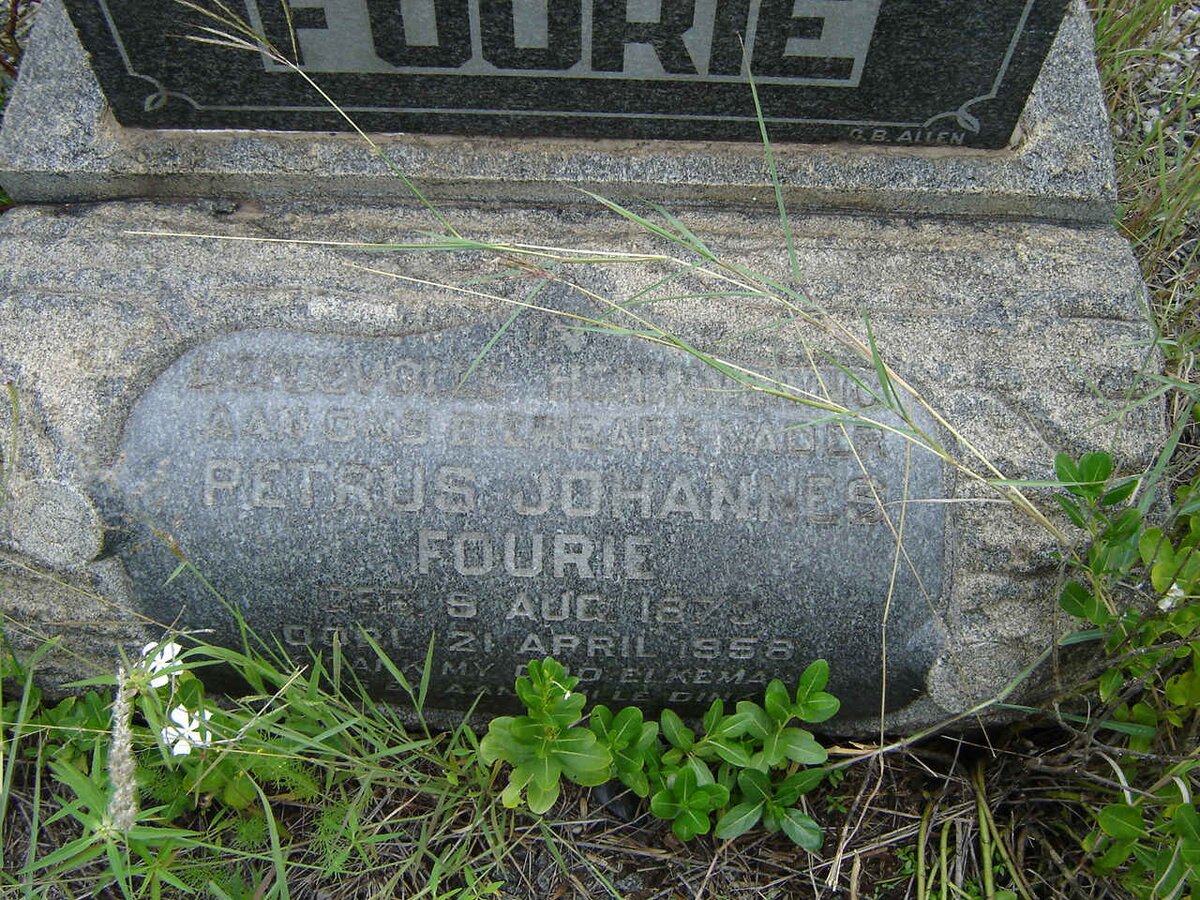 FOURIE Petrus Johannes 1873-1958