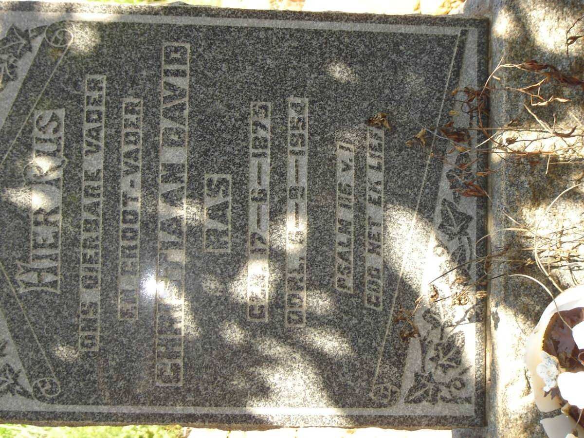 RAS Christiaan David 1875-1954