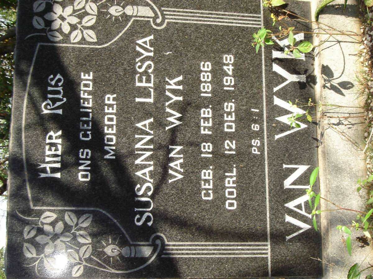 WYK Susanna Lesya, van 1886-1948