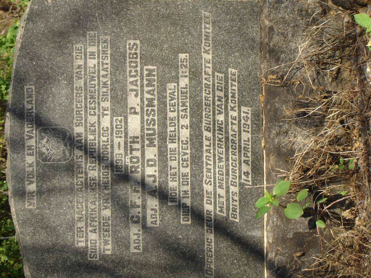 RöTH C.F.F. :: JACOBS P. :: MUSSMANN A.J.D.