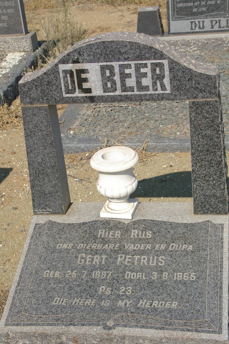 BEER Gert Petrus, de 1887-1965