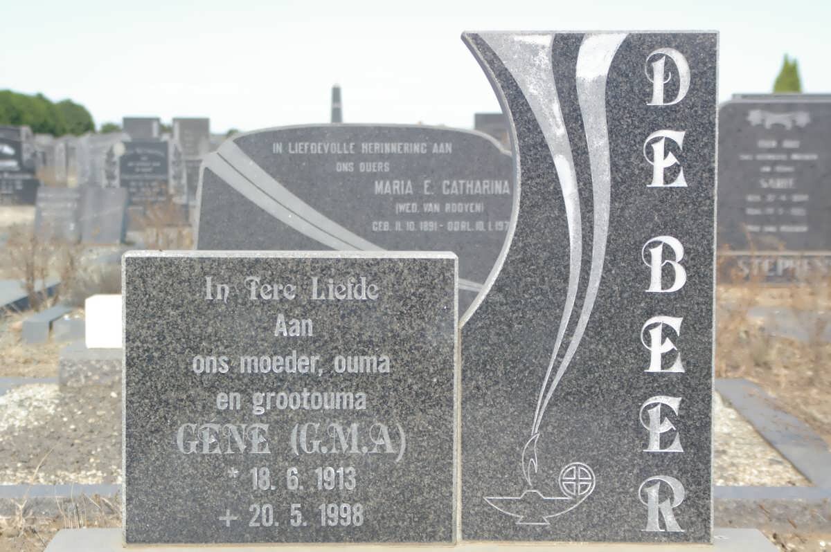 BEER G.M.A., de 1913-1998