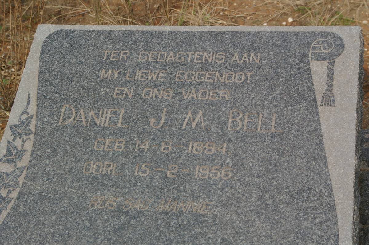 BELL Daniel J.M. 1894-1956