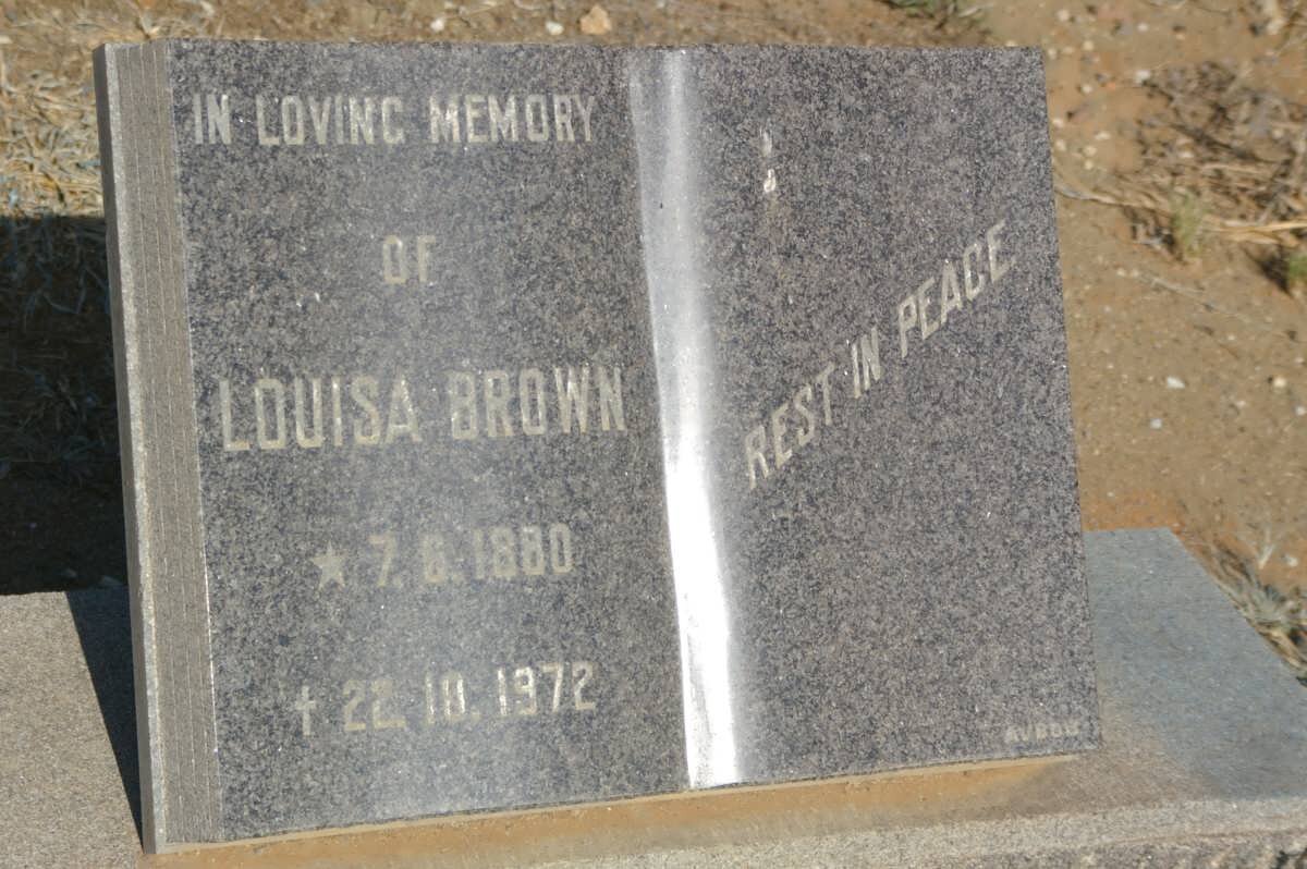 BROWN Louisa 1880-1972