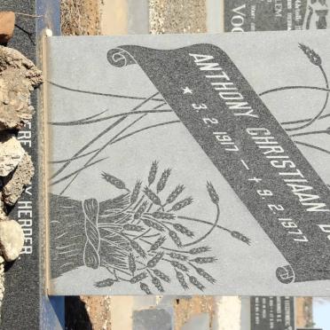 BOJÉ Anthony Christiaan 1917-1977