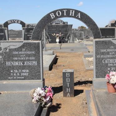 BOTHA Hendrik Joseph 1914-2002 &amp; Catherina E. JOUBERT 1911-1976