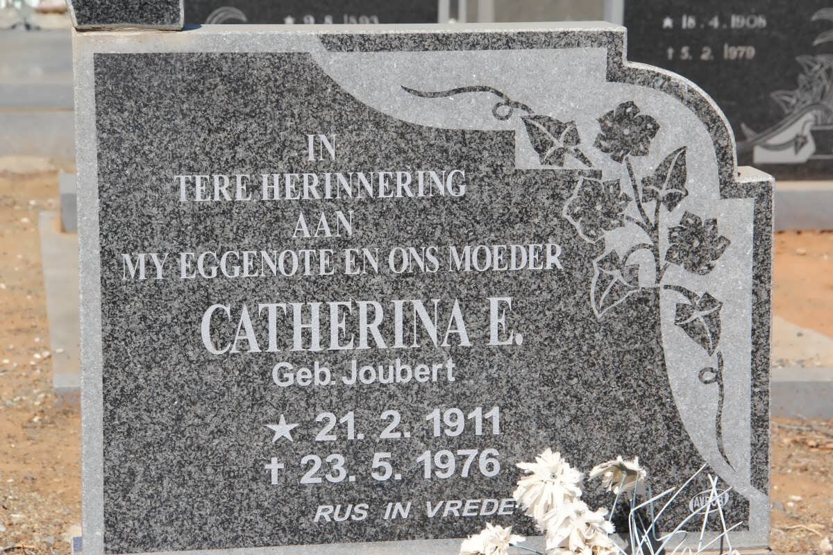 BOTHA Catherina E. nee JOUBERT 1911-1976