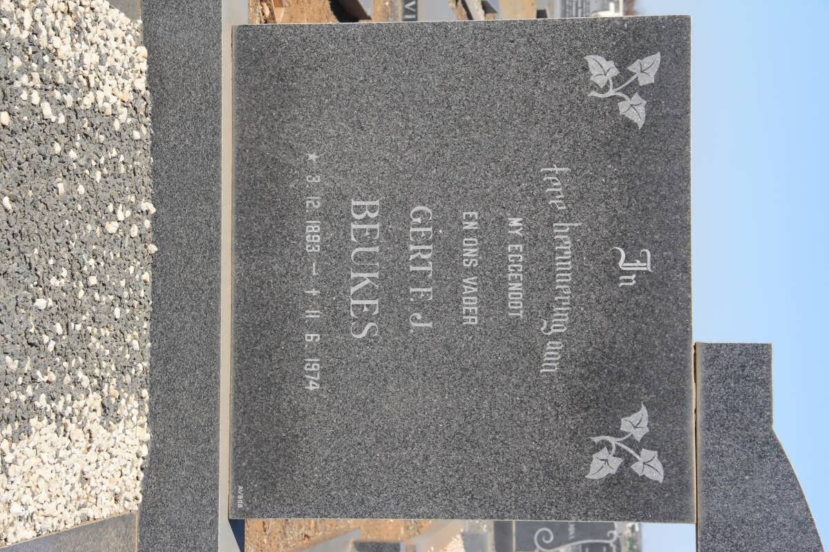 BEUKES Gert F.J. 1893-1974