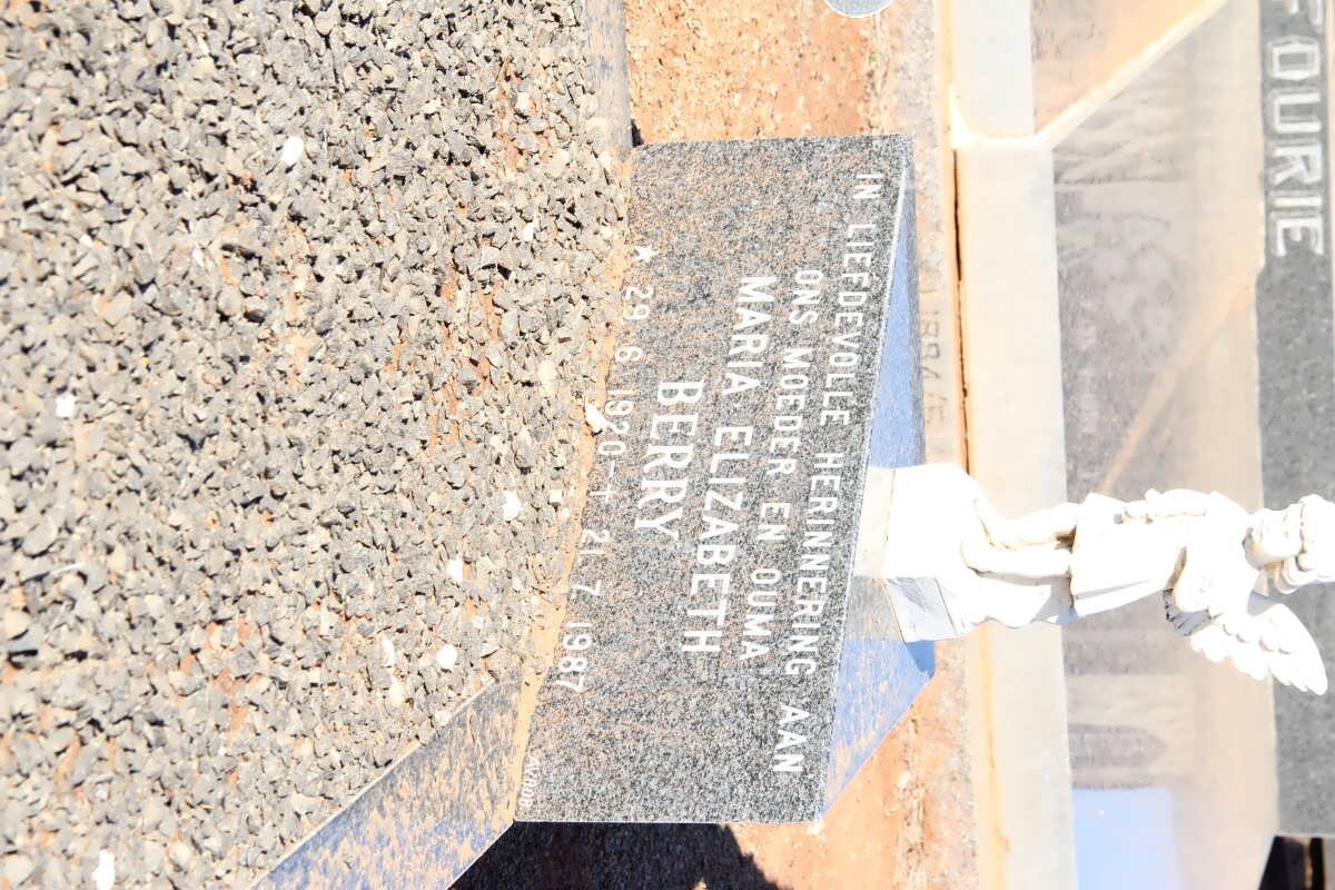 BERRY Maria Elizabeth 1920-1987