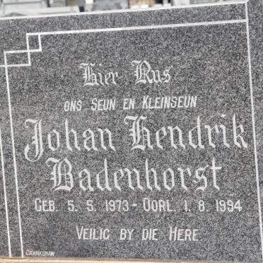 BADENHORST Johan Hendrik 1973-1994