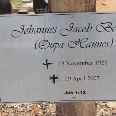 BEKKER Johannes Jacob 1928-2007