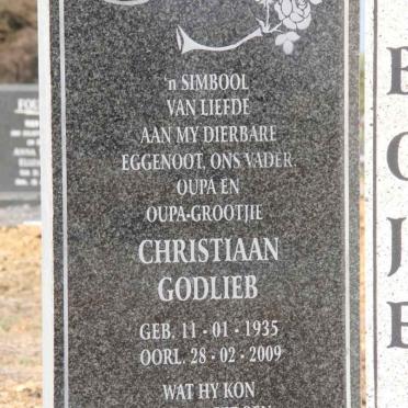 BOJE Christiaan Godlieb 1935-2009 &amp; Elizabeth Johanna 1939-