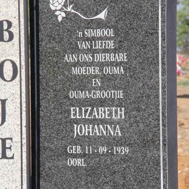 BOJE Elizabeth Johanna 1939-