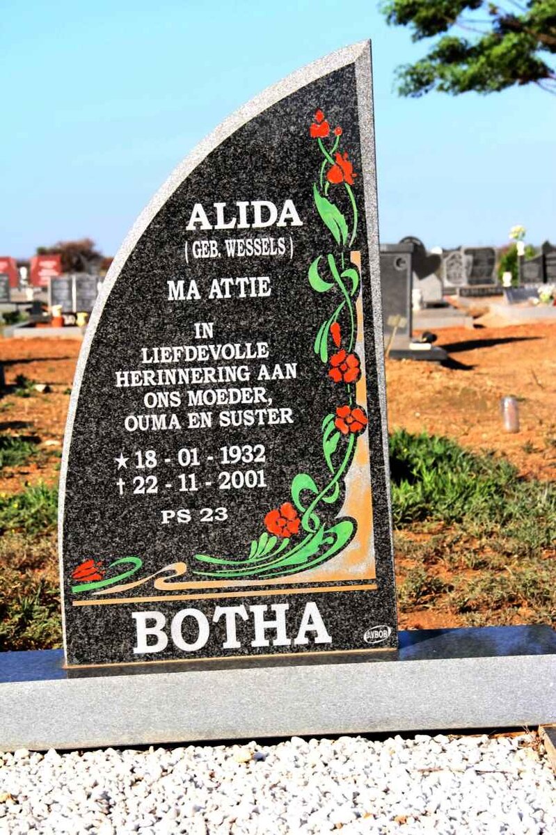 BOTHA Alida nee WESSELS 1932-2001