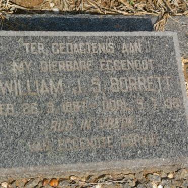 BORRETT William J.S. 1887-1961 &amp; Hermina Jacoba 1880-1949