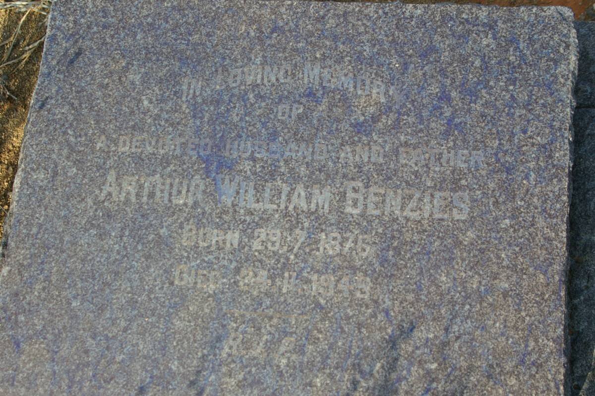 BENZIES Arthur William 1876-1949