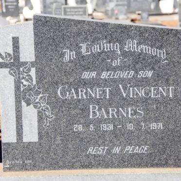 BARNES Garnet Vincent 1931-1971