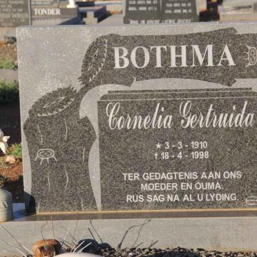 BOTHMA Cornelia Gertruida 1910-1998