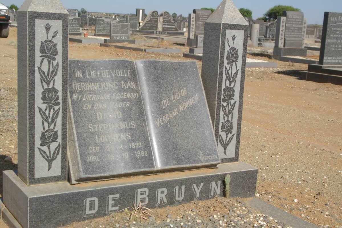 BRUYN David Stephanus Lourens, de 1893-1969