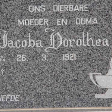 CONRADIE Jacoba Dorothea 1921-