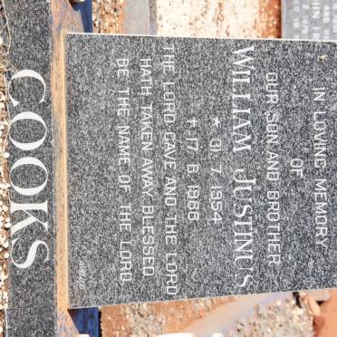 COOKS William Justinus 1954-1988
