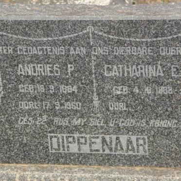 DIPPENAAR Andries P. 1884-1960 &amp; Catharina E. 1883-