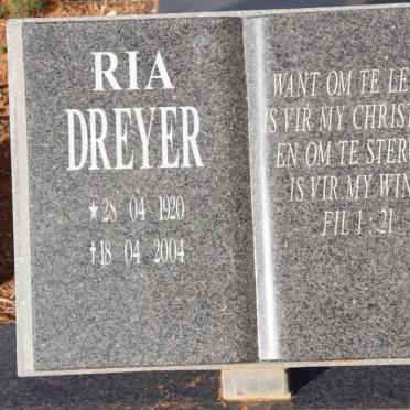 DREYER Ria 1920-2004
