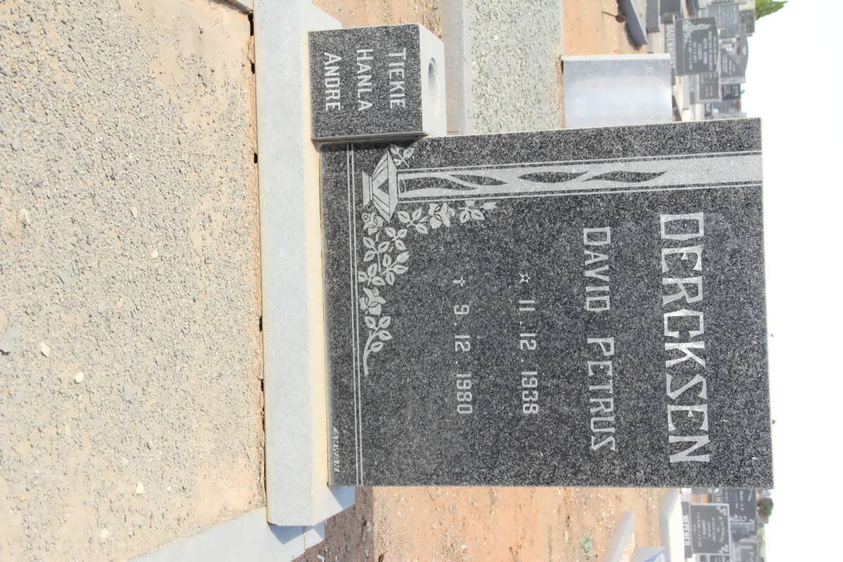 DERCKSEN David Petrus 1938-1980