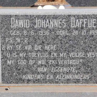DAFFUE Dawid Johannes 1936-1992