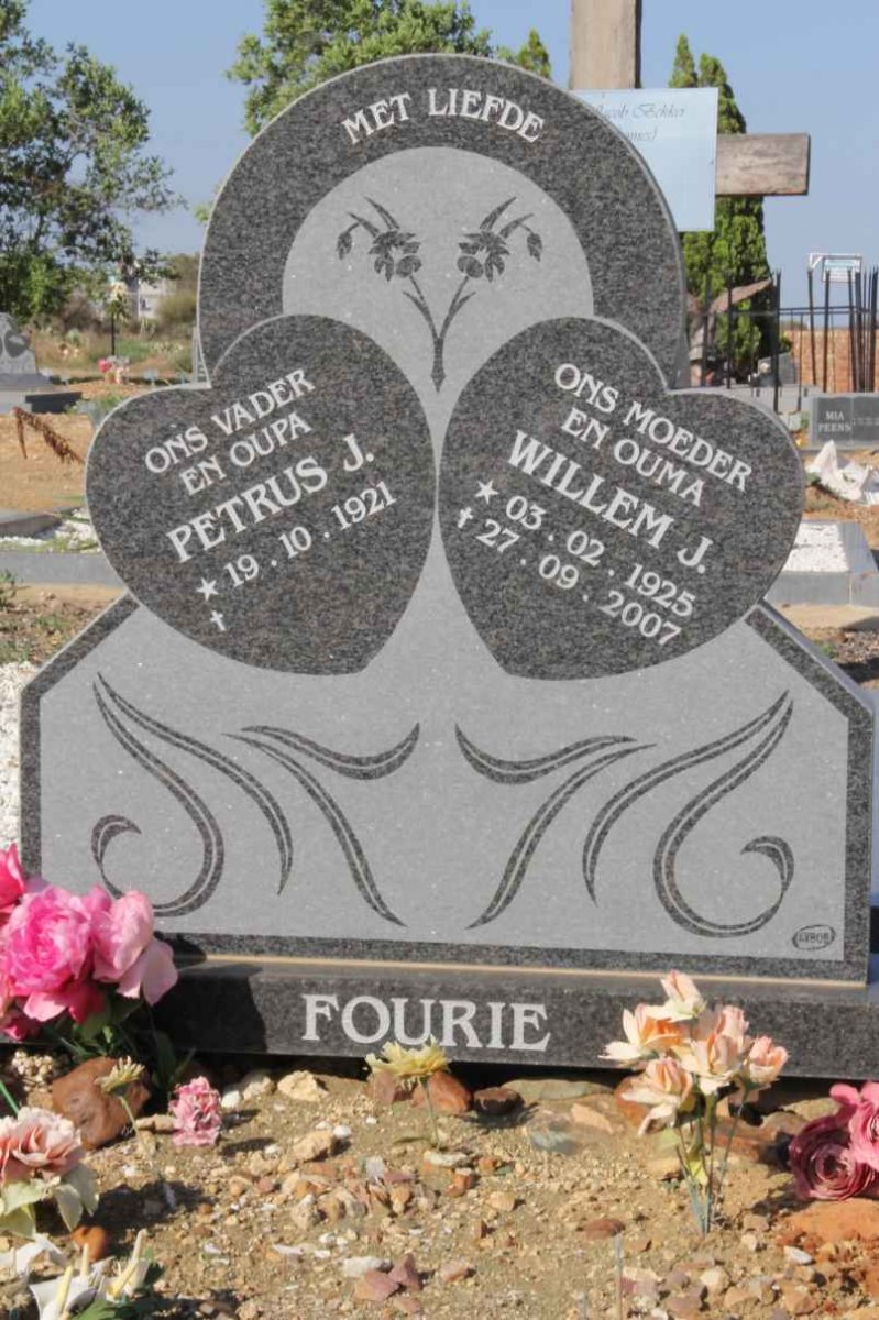 FOURIE Petrus J. 1921- &amp; Willem J. 1925-2007