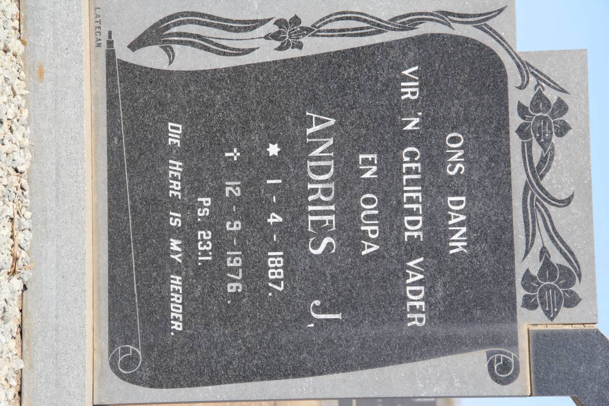 FOURIE Andries J. 1887-1976 