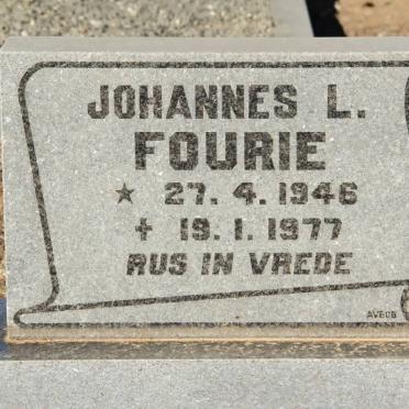 FOURIE Johannes L. 1946-1977