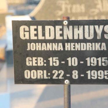 GELDENHUYS Johanna Hendrika1915-1995