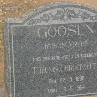 GOOSEN Theunis Christoffel 1888-1954