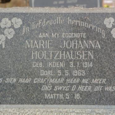 HOLTZHAUSEN Marie Johanna nee KOEN 1914-1963 