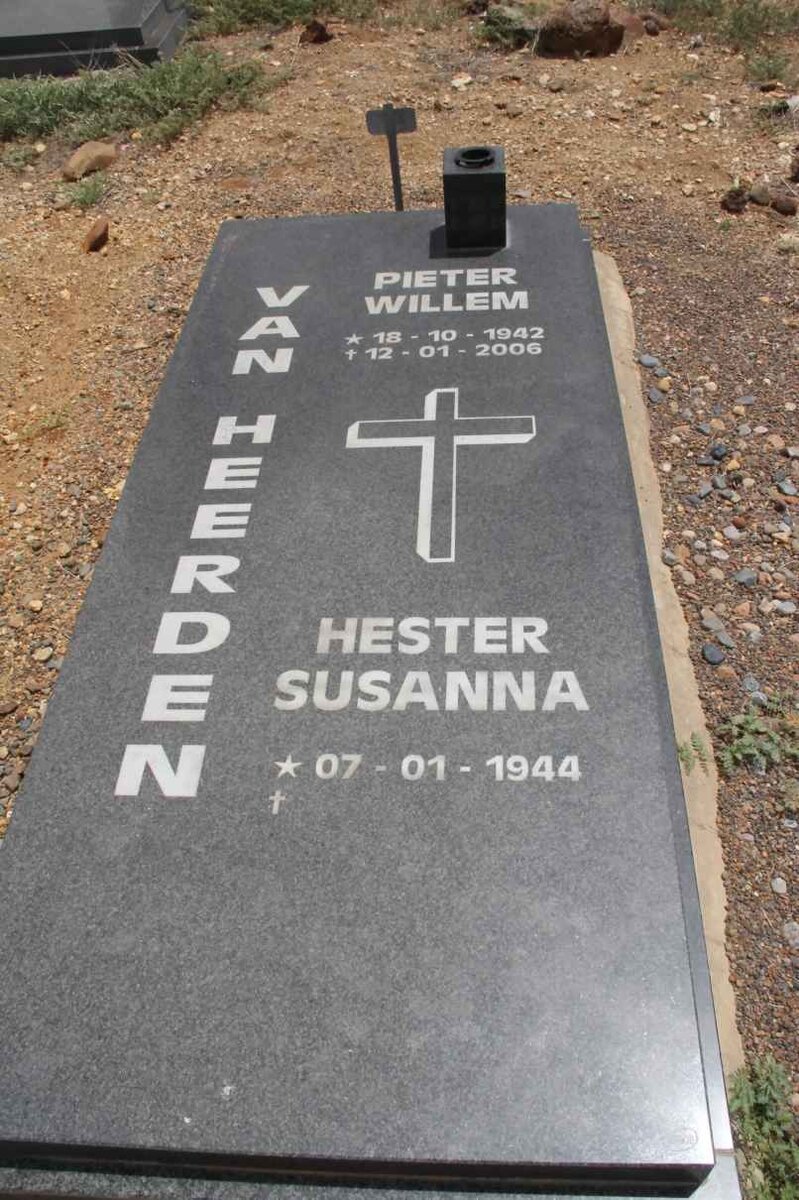 HEERDEN Pieter Willem, van 1942-2006 &amp; Hester Susanna 1944-