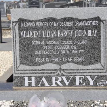 HARVEY Millicent Lilian nee BLAY 1892-1973