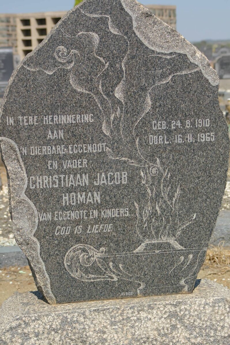 HOMAN Christiaan Jacob 1910-1965