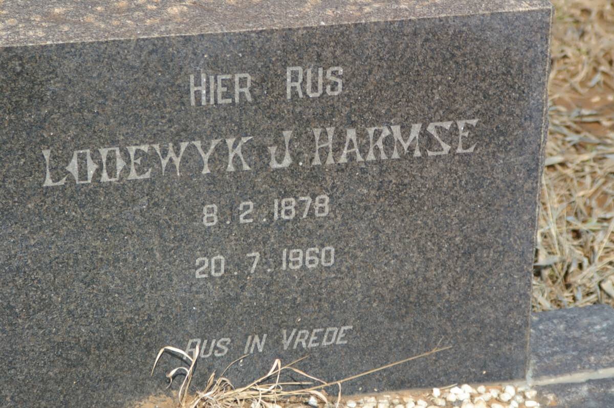 HARMSE Lodewyk J. 1878-1960