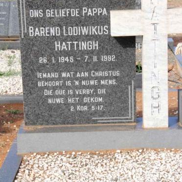 HATTINGH Barend Lodiwikus 1945-1992